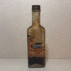 Vintage furniture polish bottle